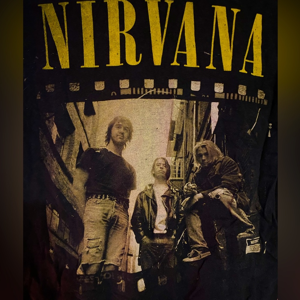 Nirvana Band Shirt, vintage small